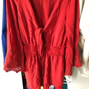 red romper